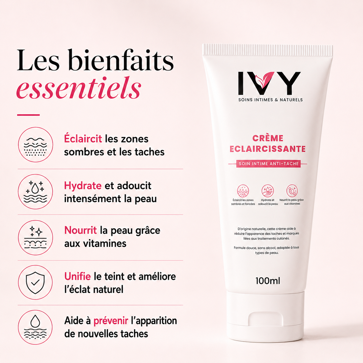 Crème éclaircissante anti-tache IVY™